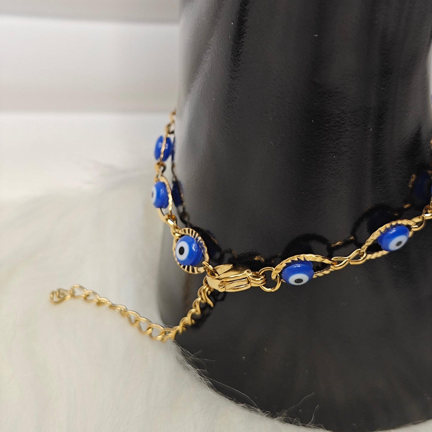 Ethnic Eye Armband – Edelstahl & Gold Plating