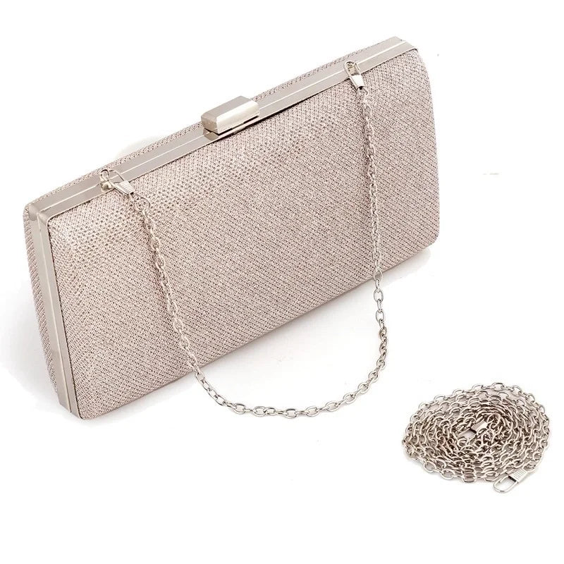 Champagne Éclat – Abendclutch in Rosé-Champagner