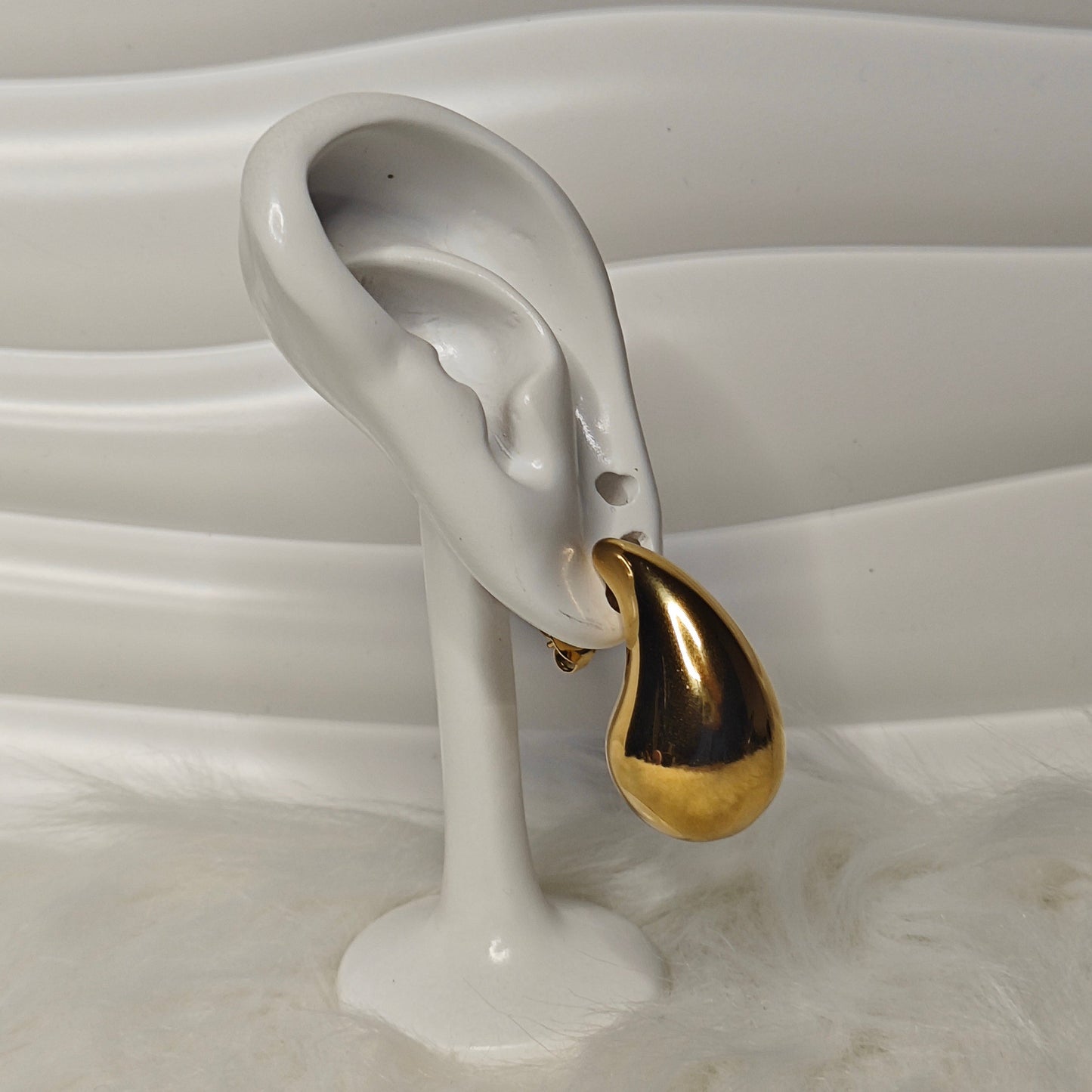 Goccia d’Oro – Vergoldete Tropfen-Ohrringe