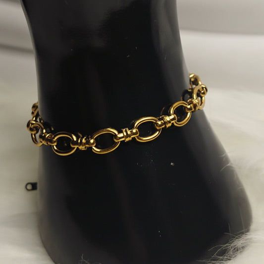 Linea Aurea – Vergoldetes Gliederarmband