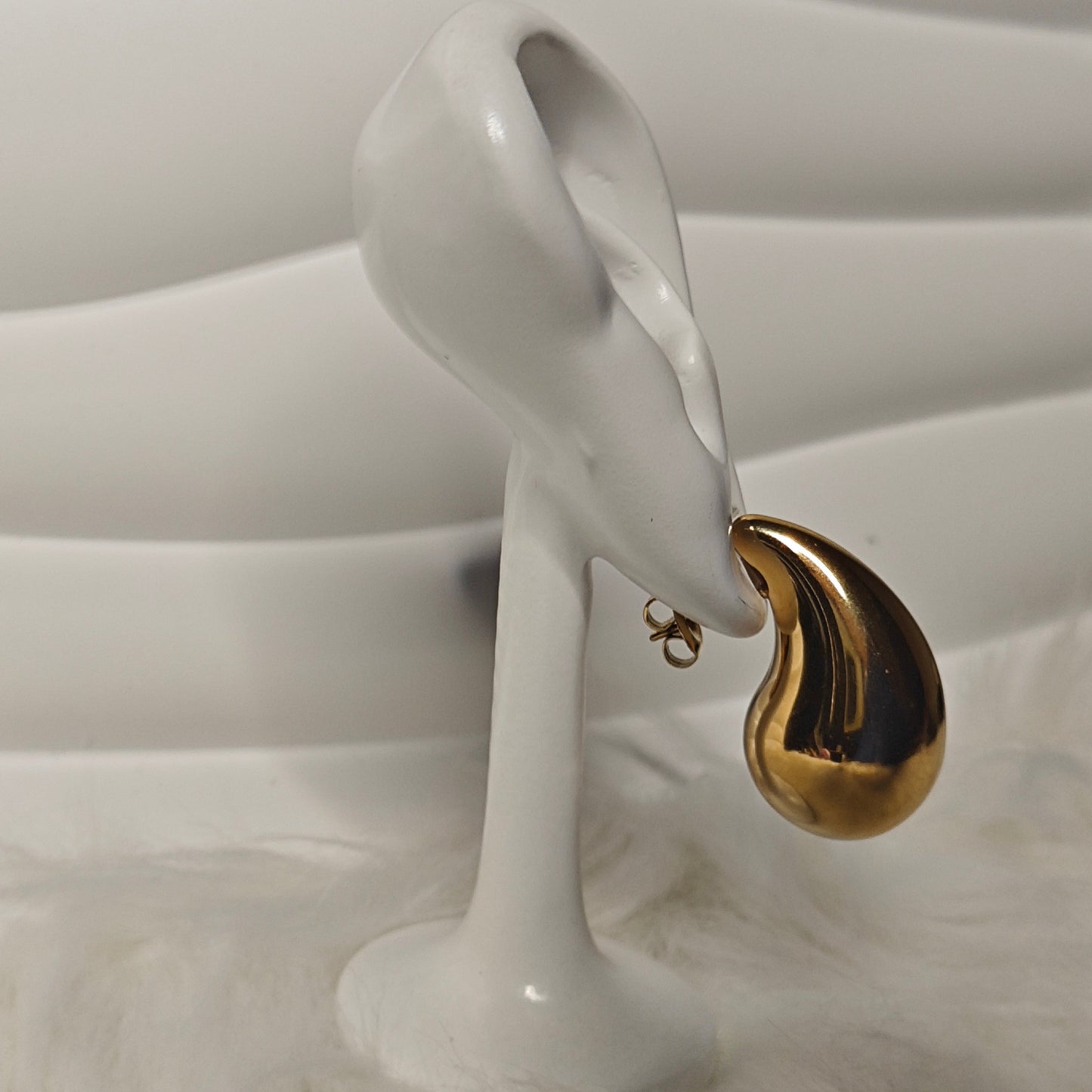 Goccia d’Oro – Vergoldete Tropfen-Ohrringe