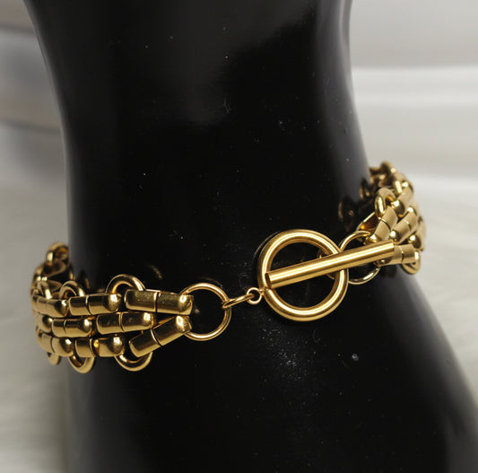 Urban Gold – Gold-plated stainless steel bracelet