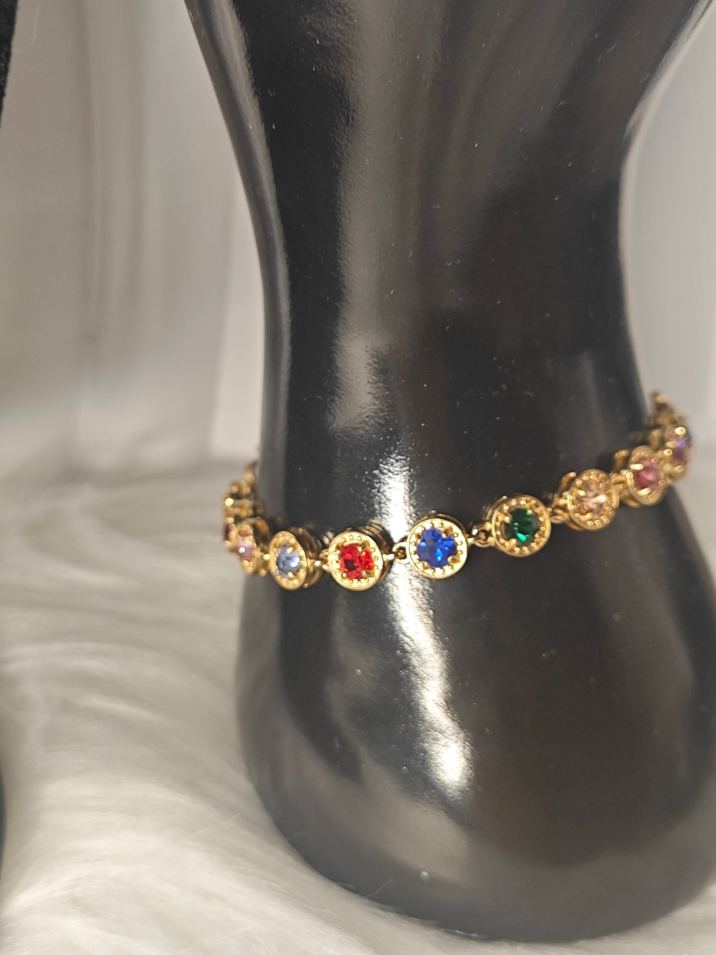 Colorful Elegance - buntes edles Armband mit Zirkonia Steinen